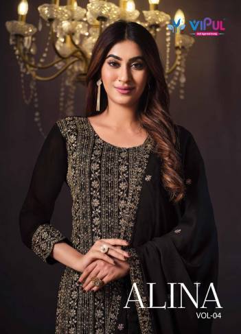 ALINA VOL-4 BY VIPUL GEROGETTE SALWAR KAMEEZ MANUFACTURER IN INDIA